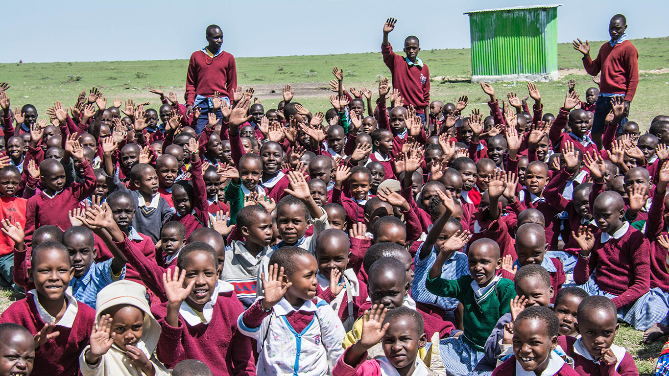 Pupils of Ololomei Primary School