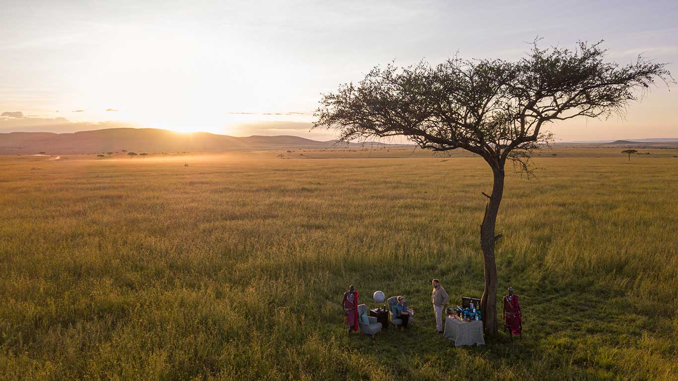 Sand River Mara sundowner