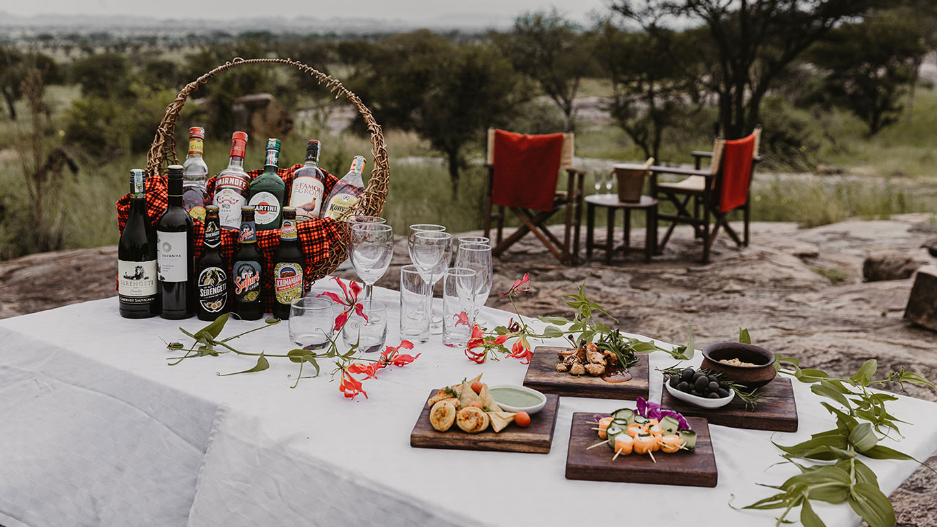 Serengeti Pioneer Camp activities bush dining