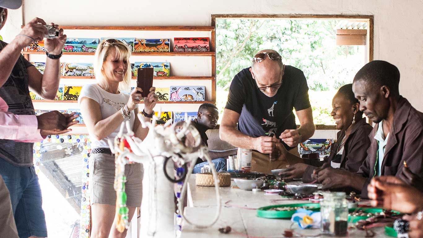 Shanga shop and guest beading